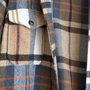 Bibi Flannel Button Down Jacket
